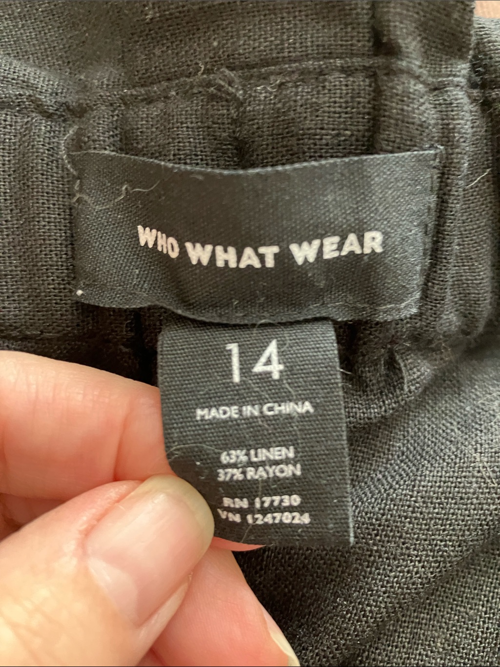 Who What Wear Linen Blend Pants Euc — image 3 of 4